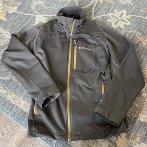 Columbia Mens Medium Omni Heat Omni-Wind Windproof  brown Jacket